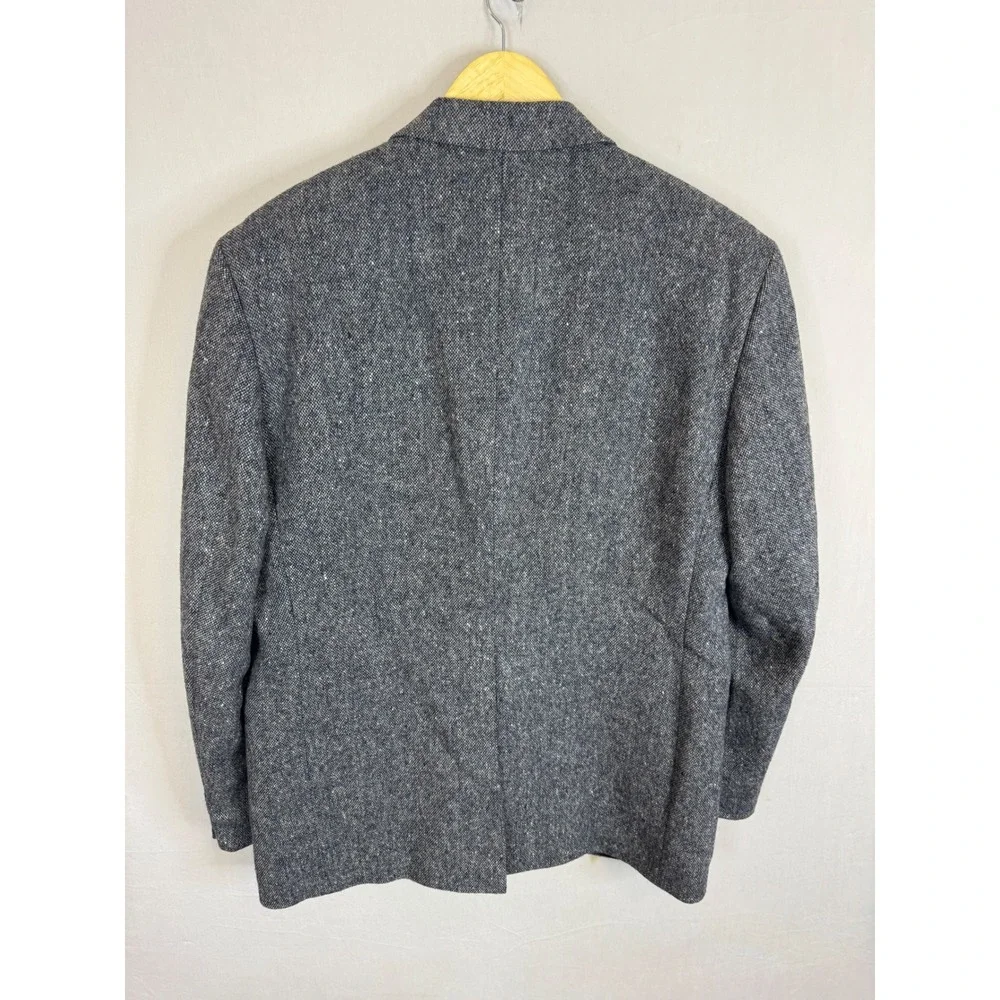 Magee Donegal Tweed Blazer Mens 44 Reg Grey Pure‎ Virgin Wool Sport Coat Ireland
